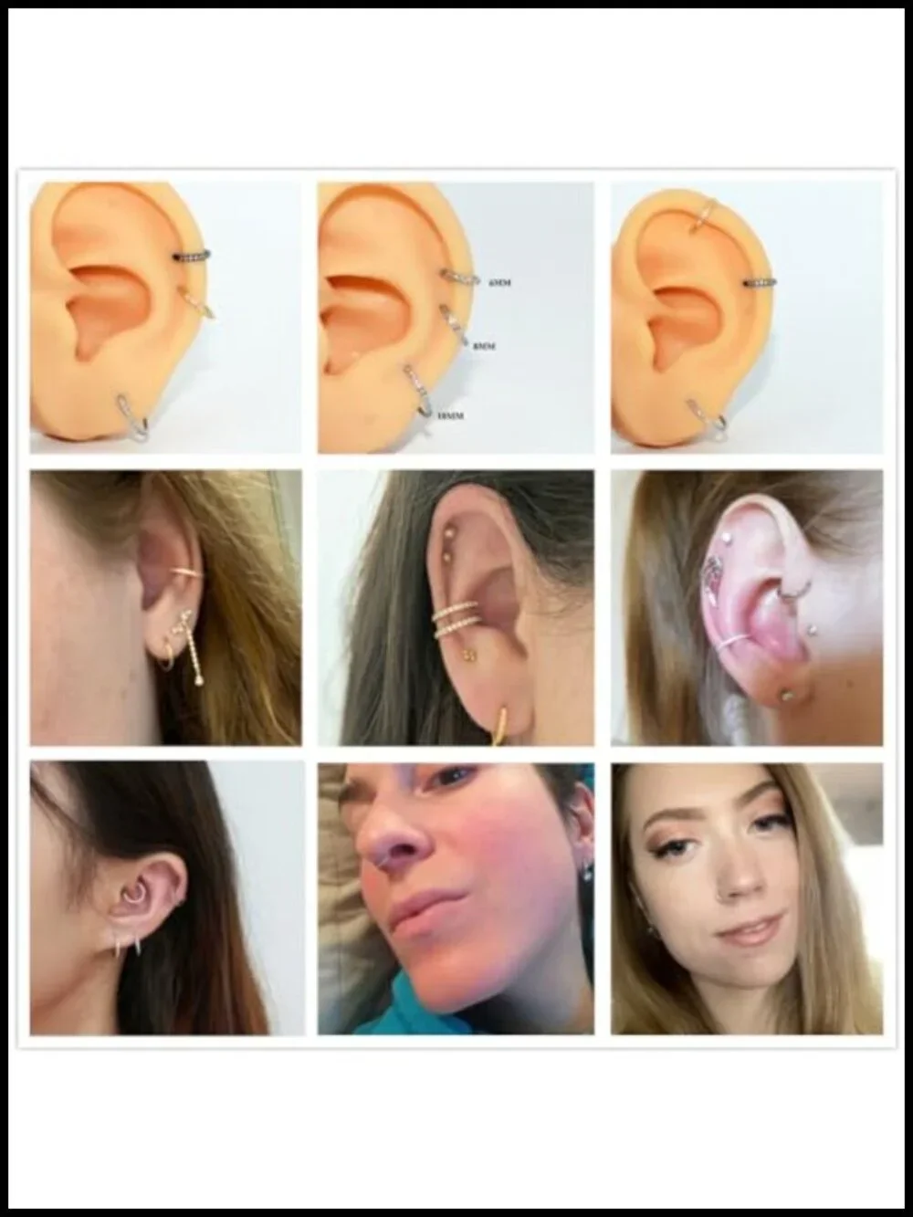 N/A open piercings